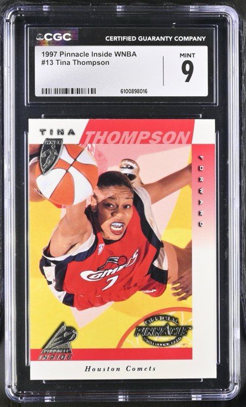 1997 Pinnacle Inside WNBA - Tina Thompson #13 (RC) - CGC 9