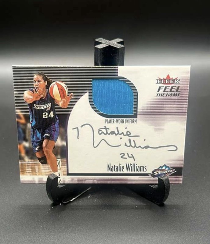 Natalie Williams 2001 Ultra WNBA Feel the Game #6  MEM Game Day Worn Jersey Utah