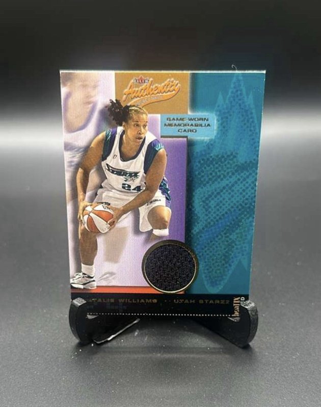 2002 Fleer Authentix Natalie Williams Game-Worn Jersey Utah Starzz HOF "Ripped"