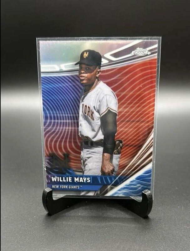 2026 Topps Chrome Willie Mays Chrome Rivals Away Insert #RVA-5 New York Giants
