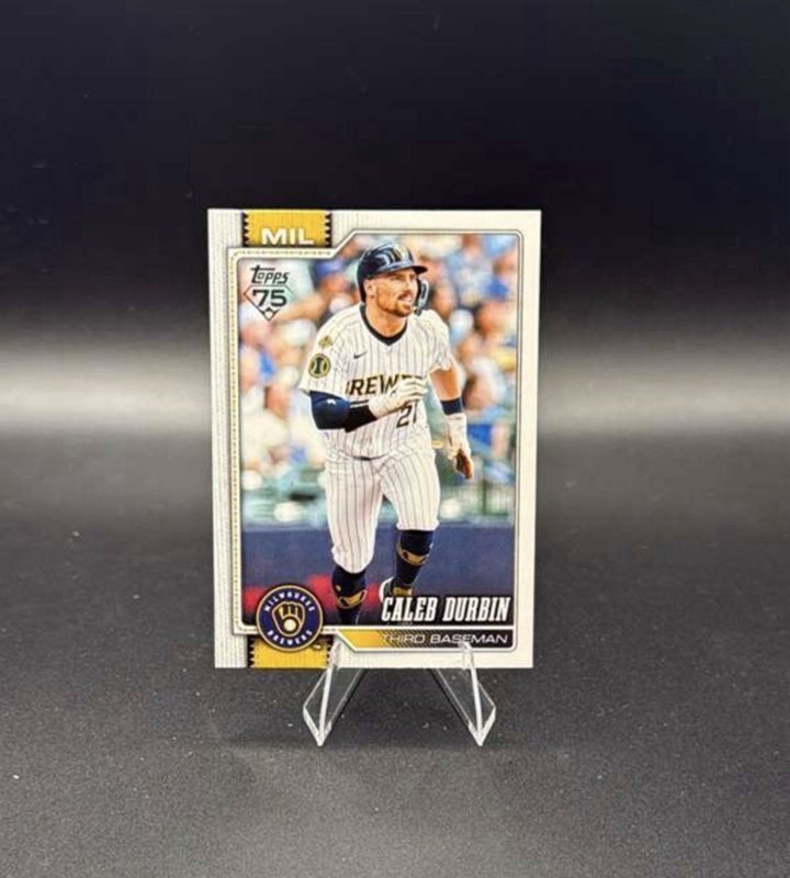 2026 Topps Series 1 #297 Caleb Durbin Milwaukee Brewers