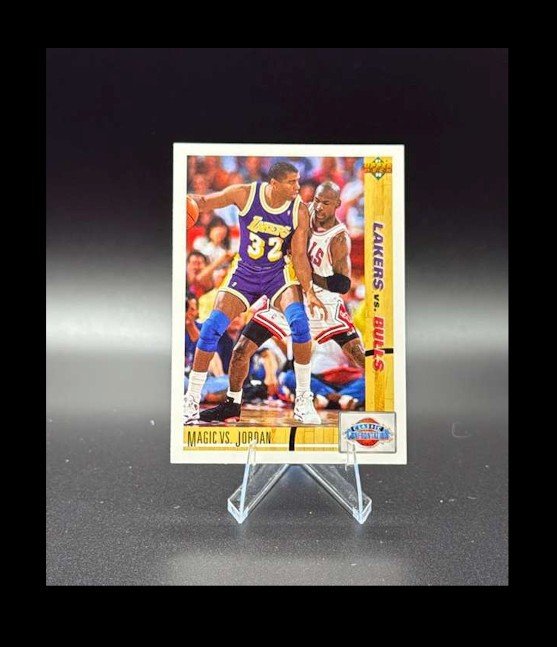 1991-92 Upper Deck - Classic Confrontation Michael Jordan, Magic Johnson #34