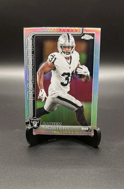 2025 Topps Chrome- Raheem Mostert Refractor #182 Raiders