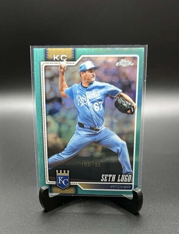 2026 Topps Chrome #231 Seth Lugo AQUA Refractors #/199