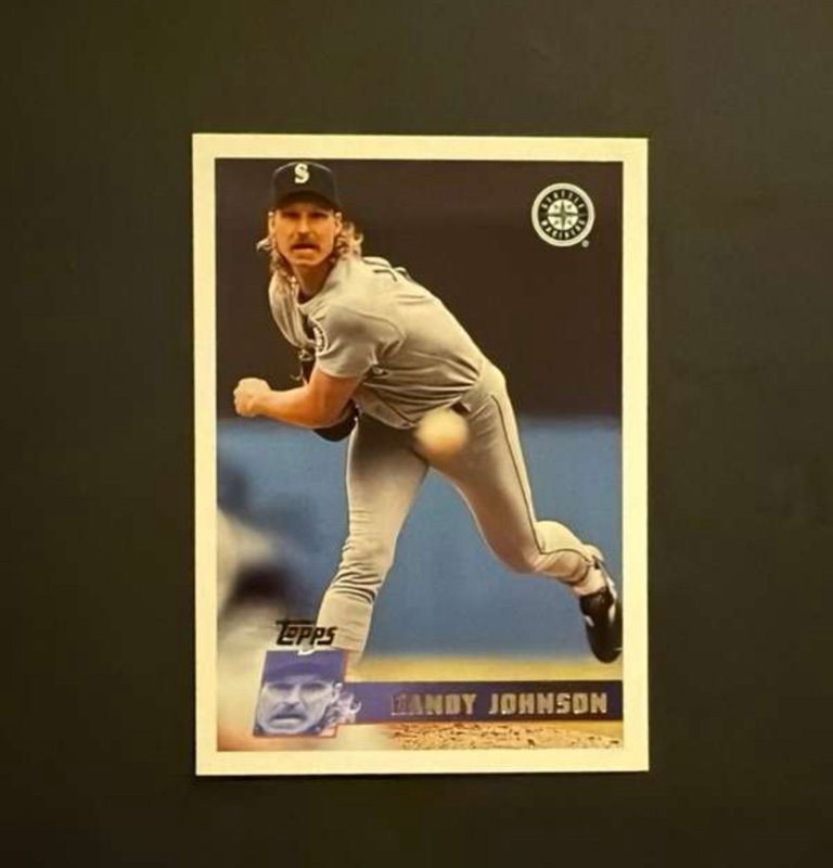 #150 Randy Johnson 1996 Topps Team Topps Seattle Mariners