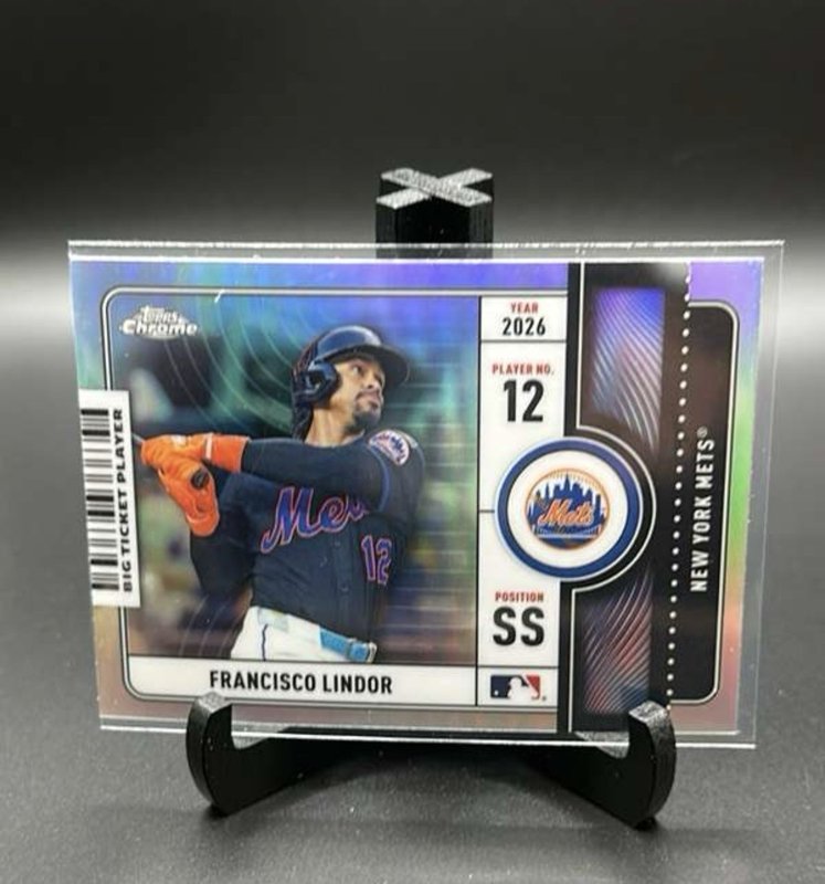 2026 Topps Chrome - Francisco Lindor Big Ticket Player #BTP-10 - NY Mets