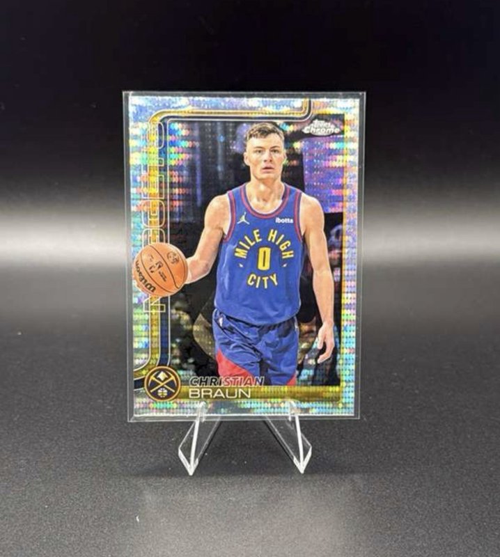 2025-26 Topps Chrome - Christian Braun #82 Pulsar Refractor