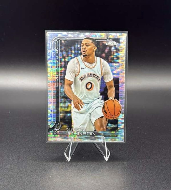 2025-26 Topps Chrome - Keldon Johnson #220 Pulsar Refractor