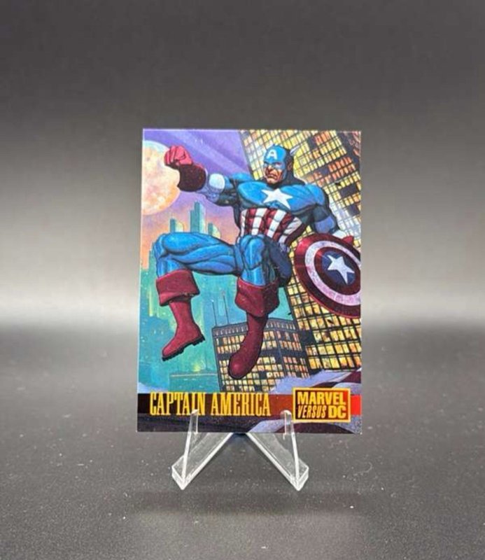 1995 Fleer DC Vs  Marvel Comics-promo NNO Captain America