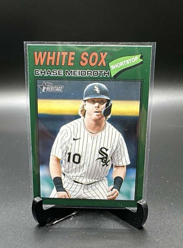 2026 Topps Heritage Dark Green #298 Chase Meidroth