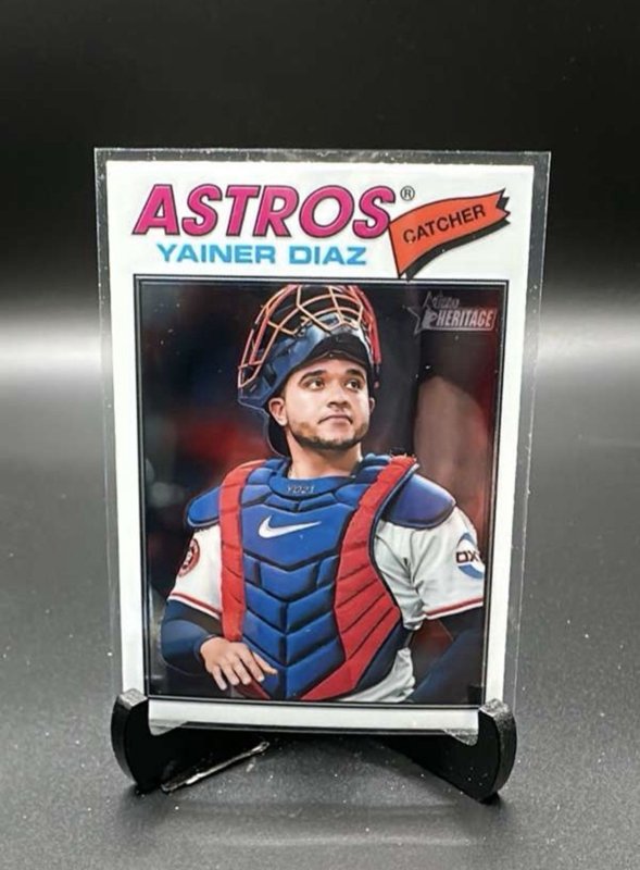 2026 Topps Heritage #219 Yainer Diaz Chrome SP