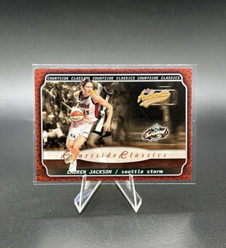 2002 Fleer Authentix WNBA Courtside Classics 7 Lauren Jackson F02710