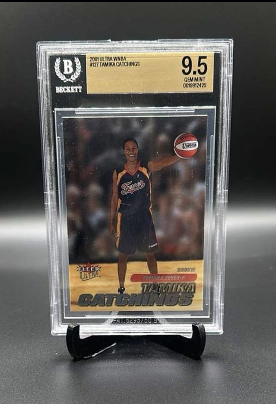 2001 Fleer Ultra WNBA Tamika Catchings BGS 9.5 Gem Mint #127 Indiana Fever RC