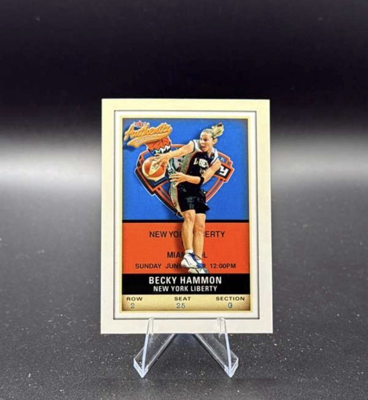Becky Hammon #81 2002 Fleer Authentix WNBA New York Liberty