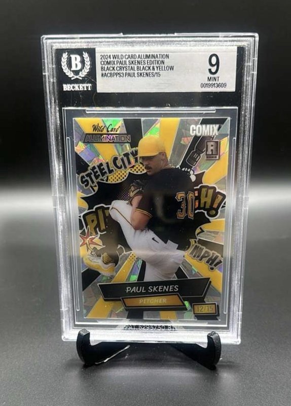 2024 Wild Card Alumination Paul Skenes Comix Edition - ACBP-PS3. 12/15 BGS 9