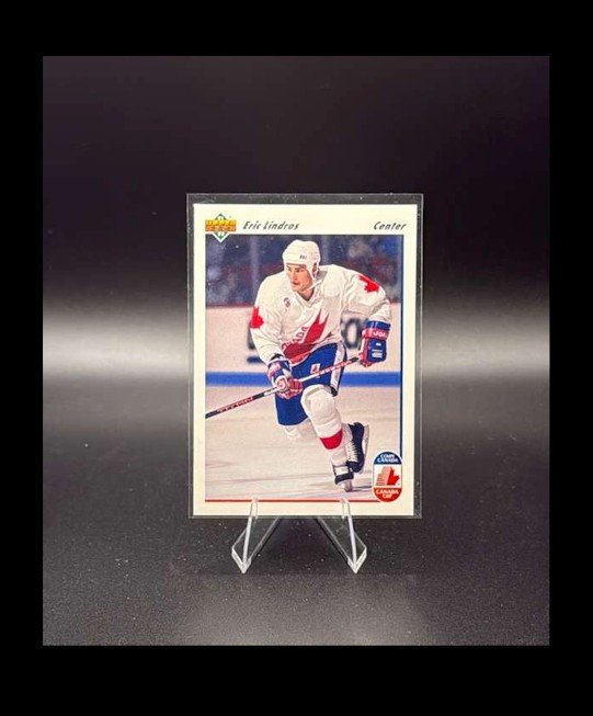 1991-92 Upper Deck - Canada Cup Wayne Gretzky, Eric Lindros #9 French Wayne...