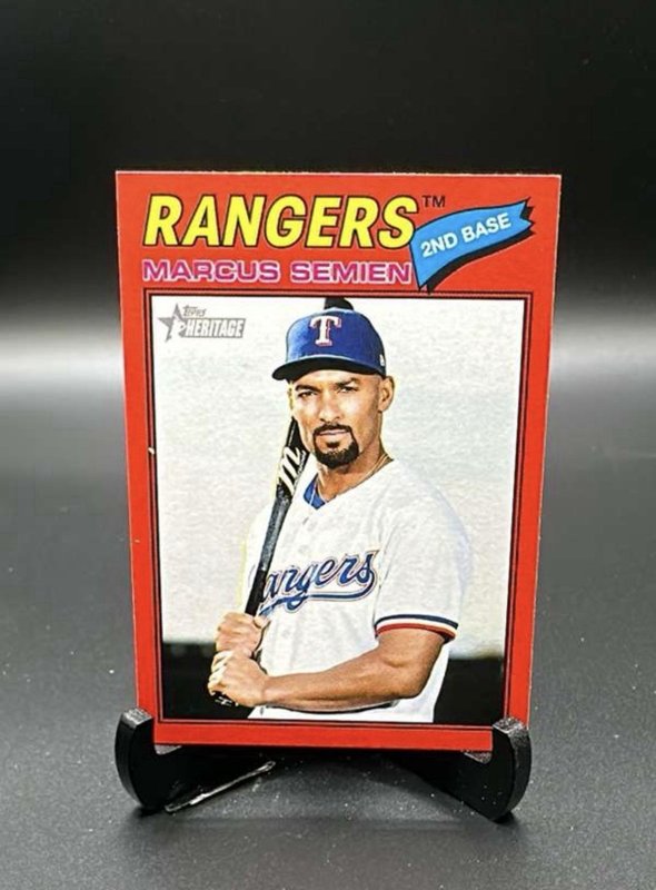 Marcus Semien 2026 Topps Heritage #366 Red Border