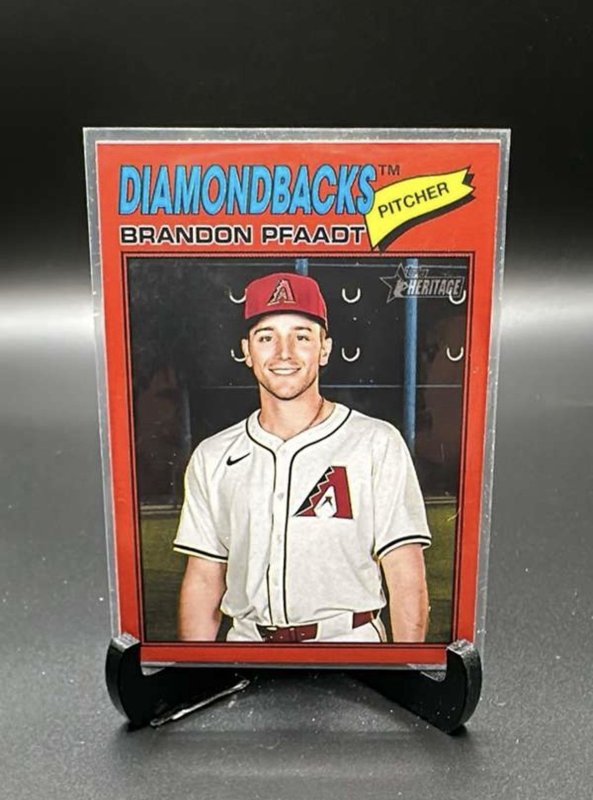 2026 Topps Heritage - Brandon Pfaadt #126 Red Border