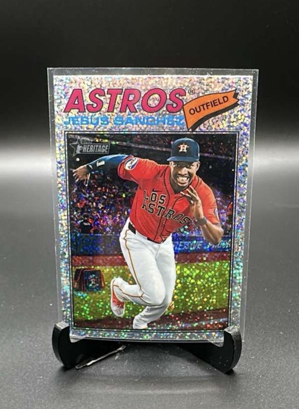 2026 Heritage Jesús Sánchez #176 Chrome Silver Sparkle Houston Astros