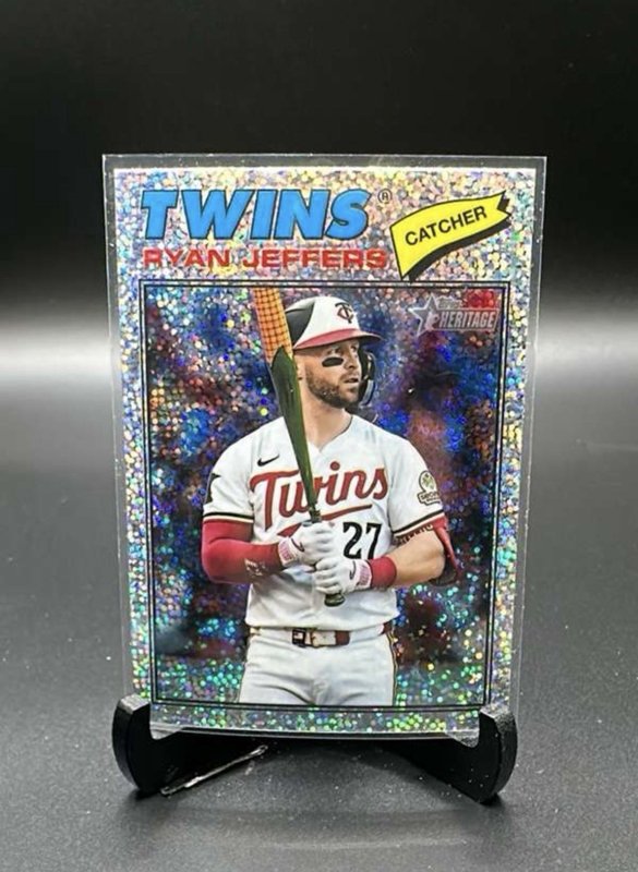 2026 Topps Heritage - Chrome Silver Sparkle Refractor #226 Ryan Jeffers