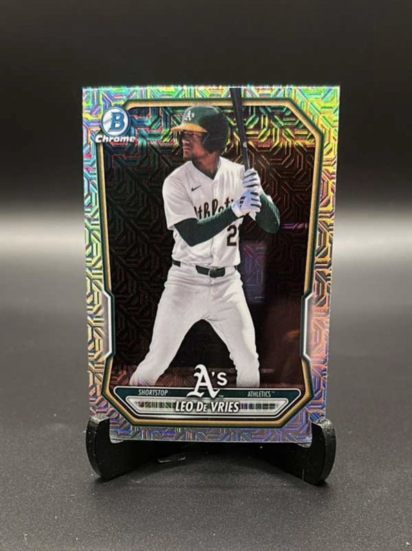 2026 Bowman #BCP-63 Leo De Vries Chrome Prospects Mojo Refractor