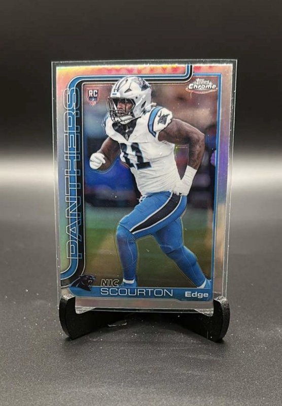 2025 Topps Chrome - Rookies Nic Scourton #353 Topps Refractor (RC)