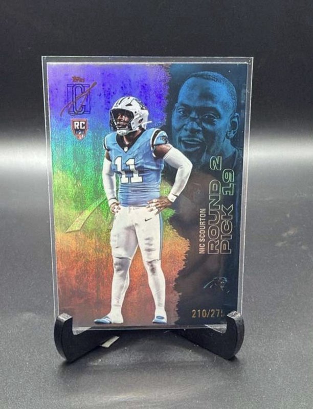 2025 Topps Signature Nic Scourton Chrome Refractor #132 RC Rookie Panther /275