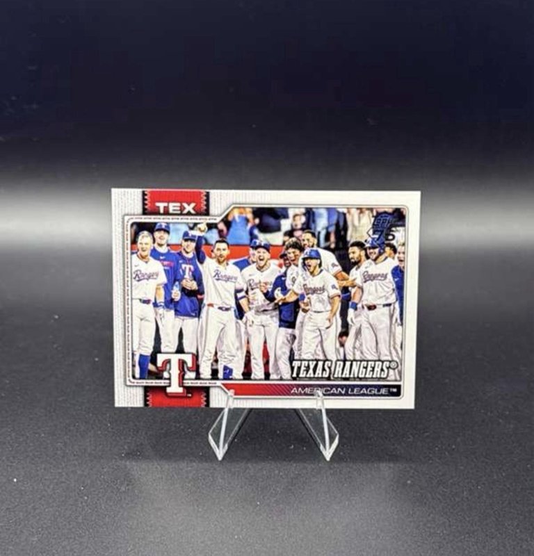 2026 Topps Series 1 #258 Team Card - Texas Rangers