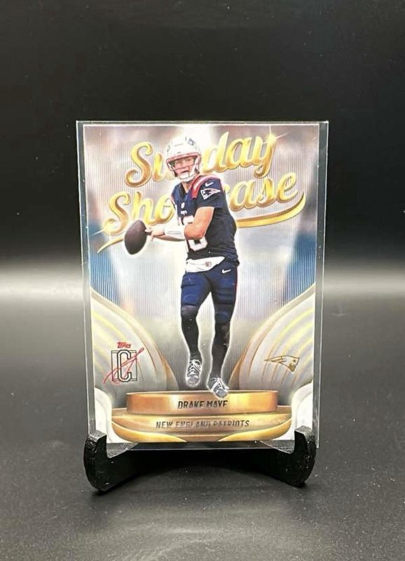 2025 Topps Signature Class Drake Maye #SS-9 Sunday Showcase Patriots