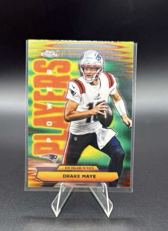 2025 Topps Chrome - Power Players Drake Maye #PP-10 Refractor