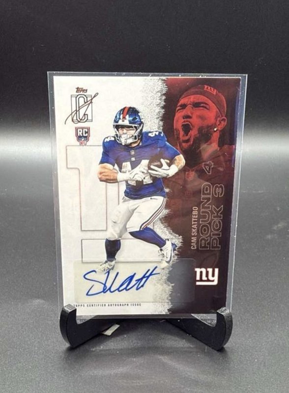 Topps 2025 Signature Class Cam Skattebo RC Auto #119 New York Giants