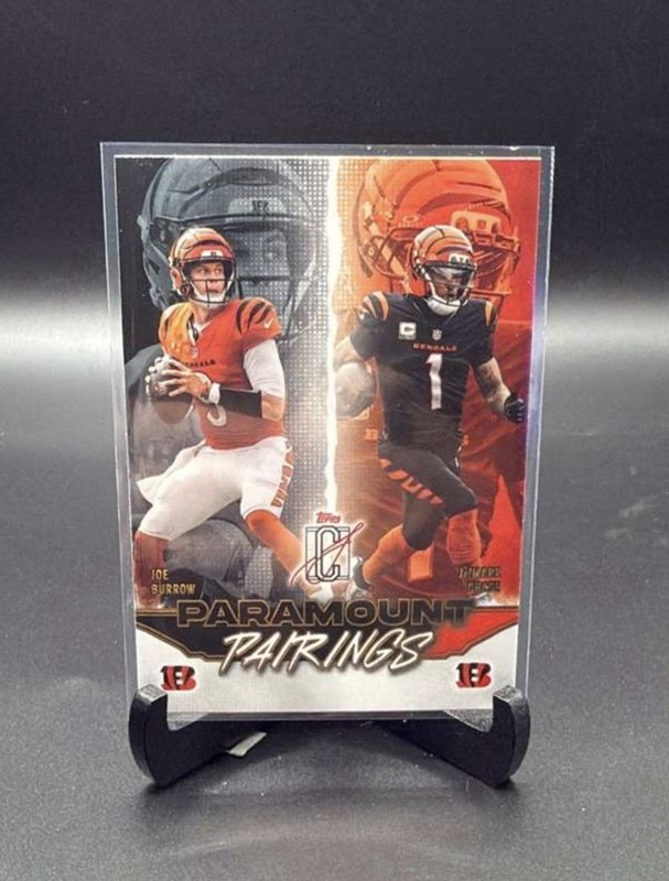 2025 Topps Signature Class #PP-14 Ja'Marr Chase / Joe Burrow Paramount Pairings