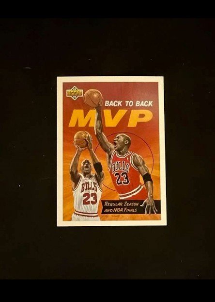 1991-92 upper deck back to back mvp 107a micheal jordan