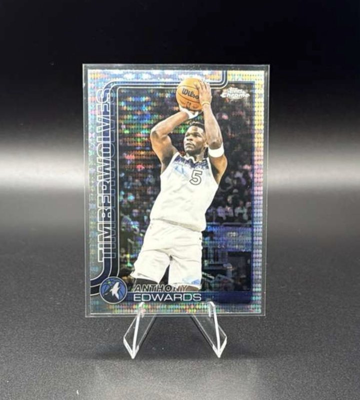 2025-26 Topps Chrome - Anthony Edwards #151 Pulsar Refractor
