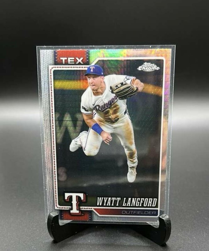 2026 Topps Chrome #213 Wyatt Langford Prism Refractors