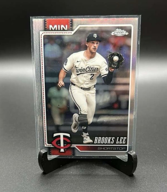 2026 Topps Chrome Baseball Brooks Lee #179 Refractor Minnesota Twins