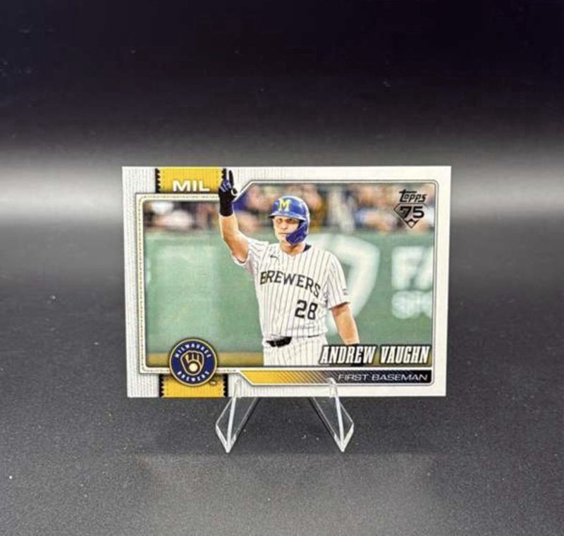 2026 Topps Series 1 Andrew Vaughn #303 Milwaukee Brewers Card