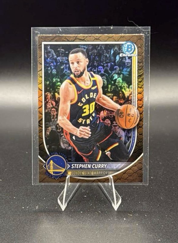 2025-26 Bowman Chrome Stephen Curry Reptilian Refractor Warriors