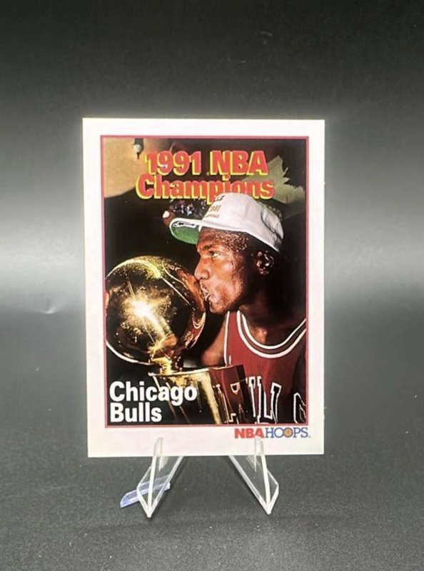 Michael Jordan 1991-92 NBA HOOPS #543 Chicago Bulls NBA HOF