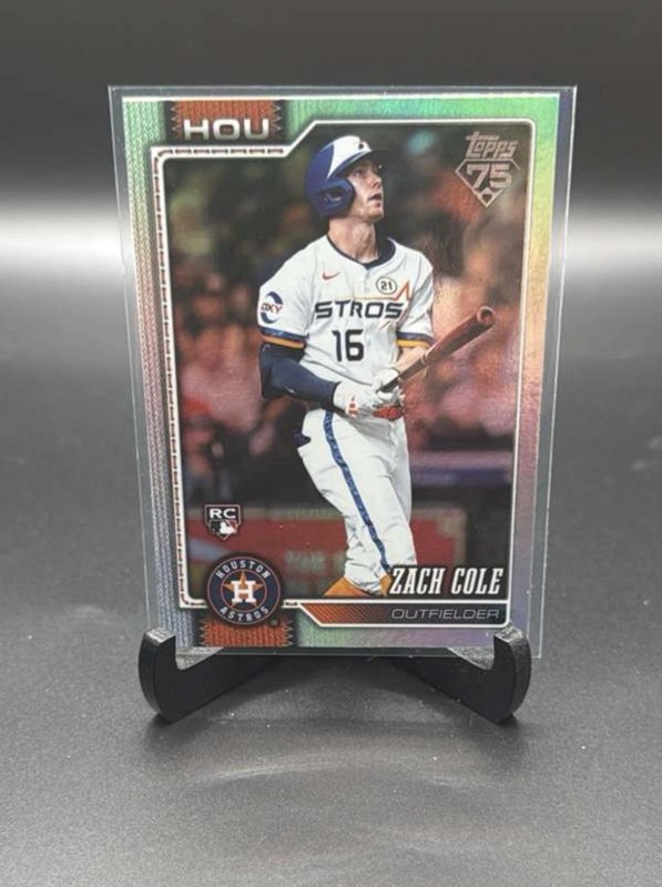 2026 Topps Series 2 Rainbow Foil Zach Cole Rookie #601 Houston Astros
