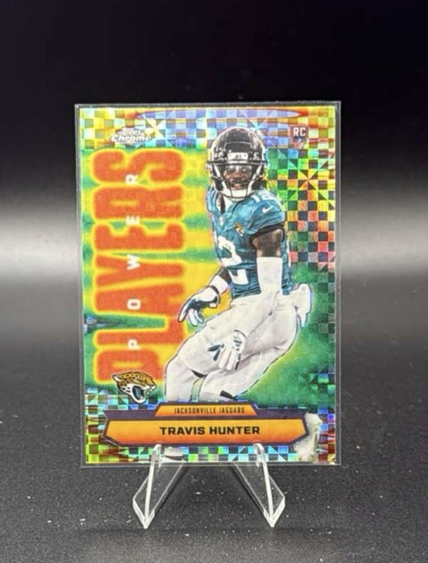 2025 Topps Chrome Travis Hunter Rookie Power Players X Fractor Jaguars