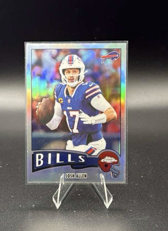 2025 Topps Chrome Football Josh Allen 1975 Topps Refractor #1975-4