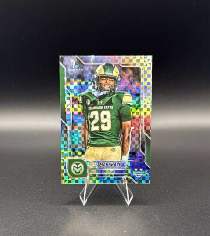 2025 Bowman University Chrome - Justin Marshall #135 X-Fractor (RC)