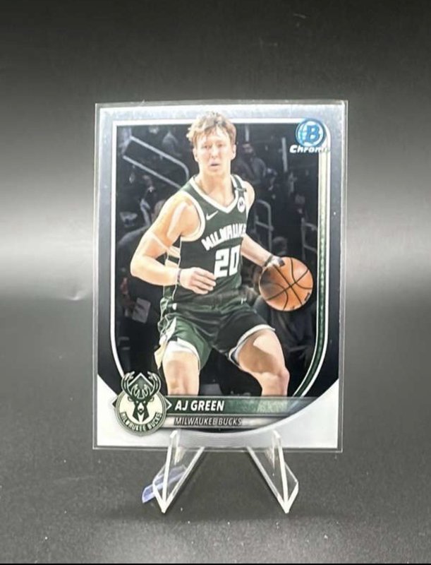 Topps 2025 Bowman Chrome AJ Green BCV-164 Milwaukee Bucks NBA