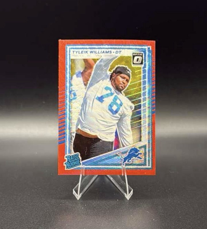 2025 Panini Donruss - Rated Rookie Tyleik Williams #360 Press Proof Red (RC)