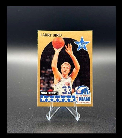 1990-91 NBA Hoops - All-Star Game Larry Bird #2 TM on Top of Back