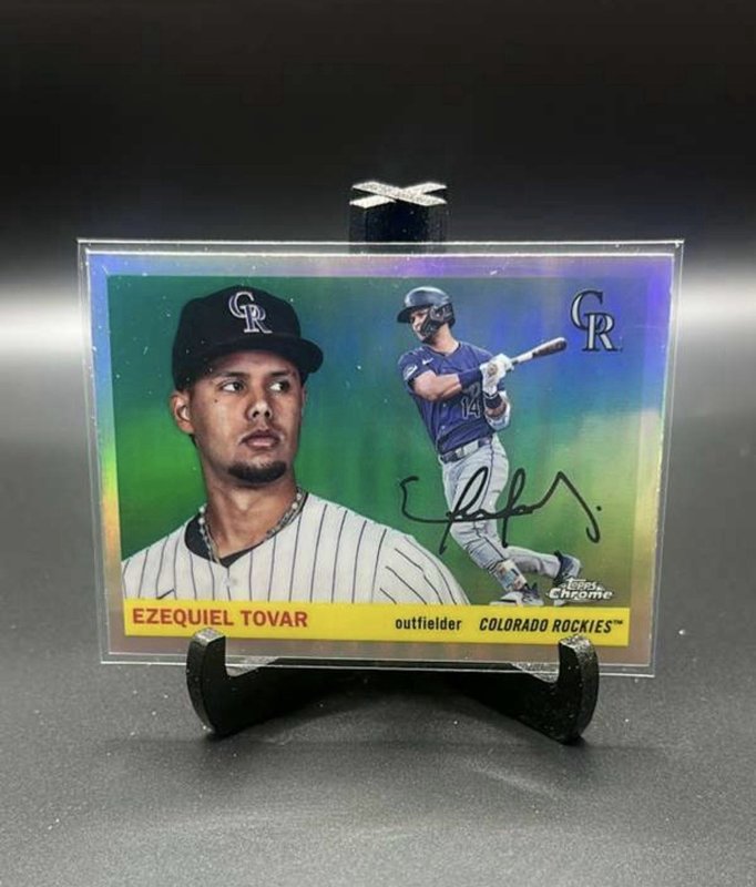 Topps 2025 Chrome Platinum Ezequiel Tovar Colorado Rockies #95 Refractor