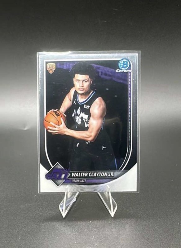 2025-26 Bowman Basketball CHROME BCV-18 Walter Clayton Jr., Utah Jazz RC