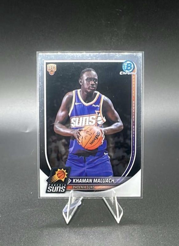 2025-26 Bowman Base Khaman Maluach RC Phoenix Suns #10