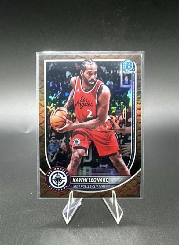 2025-26 Bowman Kawhi Leonard Chrome Reptilian Refractor #BCV-118 Clippers